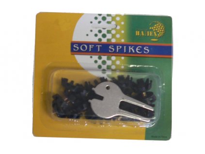 Soft Spikes (22 černých spiků a ocelové vypichovátko)