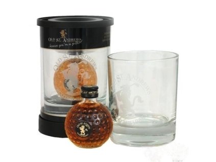 Whisky OLD ST. ANDREWS malá v dárkovém balení se skleničkou