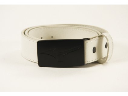MIZUNO opasek Leather Belt bílý