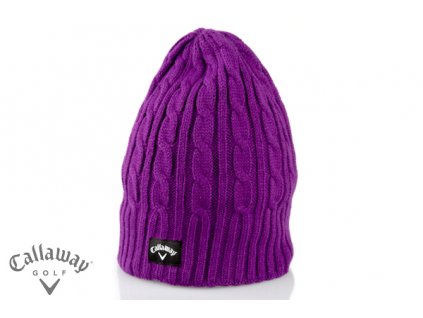 CALLAWAY zimní čepice Cable knit fialová