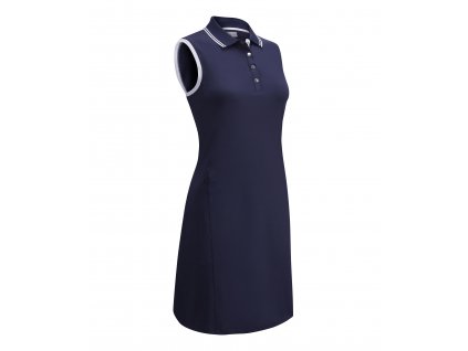 CALLAWAY dámské šaty Solid Ribbed Tipping tmavě modréCGQS9000 410 F