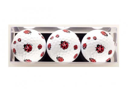 SPORTIQUES dárkové balení míčků pro golfistu - Berušky