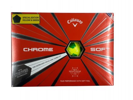 CALLAWAY Chrome Soft 18 Truvis golfové míčky žluto-zelené (12 ks) Speciální edice