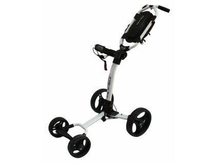 AXGLO Flip n´Go golfový vozík bílo-černý + Držák na deštník + držák na lahev