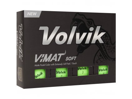 VOLVIK Vimat Soft golfové míčky - zelené (12 ks)