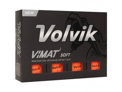 VOLVIK Vimat Soft golfové míčky - oranžové (12 ks)