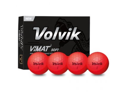 VOLVIK Vimat Soft golfové míčky červené (12 ks)