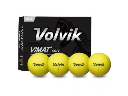 VOLVIK Vimat Soft golfové míčky - žluté (12 ks)