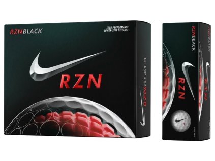 NIKE RZN Black golfové míčky (3 ks)