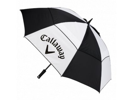 CALLAWAY deštník Clean 60" Double Canopy černo-bílý