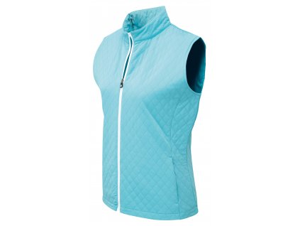 FOOTJOY dámská vesta Quilted modro-bílá (Velikost oblečení L)
