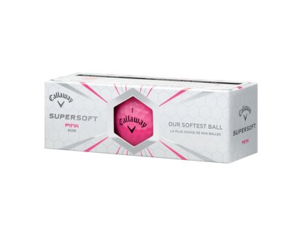 CALLAWAY golfové míčky Supersoft růžové (3 ks)