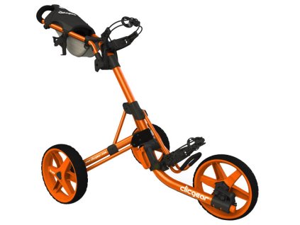 CLICGEAR 3.5+ golfový vozík oranžový + Ocelová vypichovátka 2 ks
