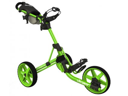 CLICGEAR golfový vozík 3.5+ zelený + pláštěnka na bag zdarma
