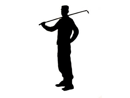 Samolepka na auto Golfista