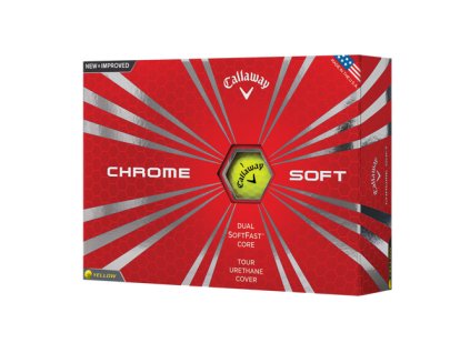 CALLAWAY golfové míčky Chrome Soft 16 žluté (12 ks)