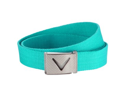 CALLAWAY pásek Solid Webbed Belt Cut-to-fit zelený