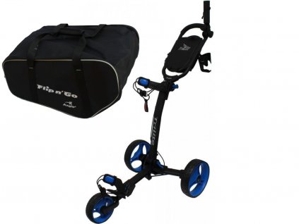 AXGLO TriLite golfový vozík černo-modrý