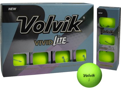 VOLVIK míčky Vivid Lite limetkově zelené -12 ks