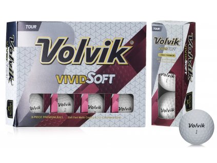 VOLVIK Vivid Soft míčky bílé -12 ks