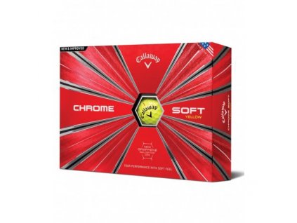 golfove micky callaway chrome soft yellow 12 ks