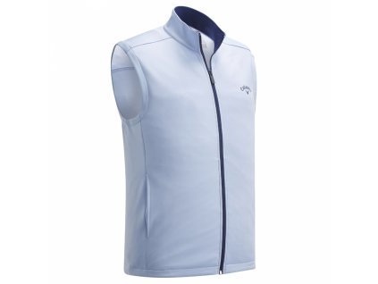 CALLAWAY High Gauge Full Zip Fleece pánská golfová vesta šedá zepředu