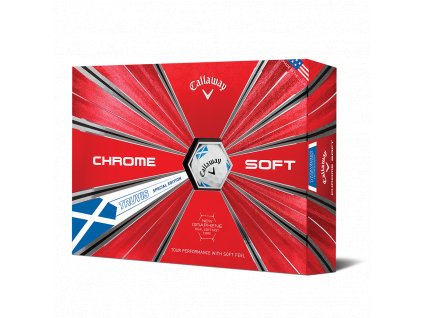 CALLAWAY Chrome Soft 18 Truvis golfové míčky bílo-modré (12 ks)