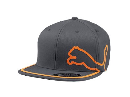 PUMA dětská kšiltovka Monoline šedo-oranžová