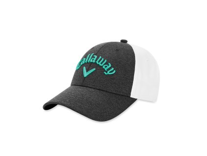 CALLAWAY dámská čepice Heathered šedo-zelená z boku