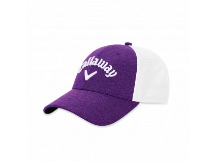 CALLAWAY dámská čepice Heathered fialovo-bílá z boku