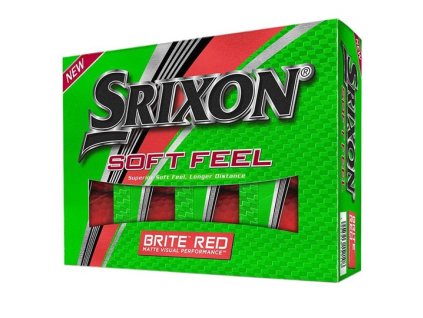 golfové míčky srixon soft fee brite červené