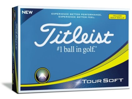 TITLEIST Tour Soft golfové míčky žluté (12 ks)