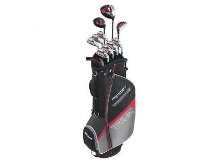 WILSON pánský golfový set Pro Staff HDX Steel levý + Golfové míčky Pinnacle Soft (3ks)
