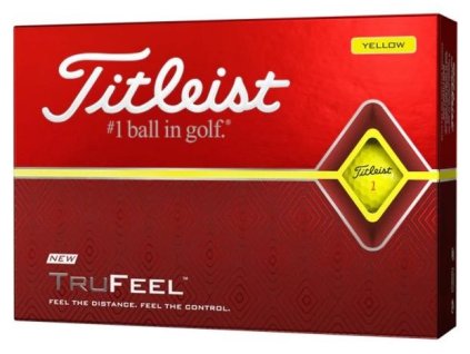 TITLEIST Trufeel pánské golfové míčky žluté-dozen