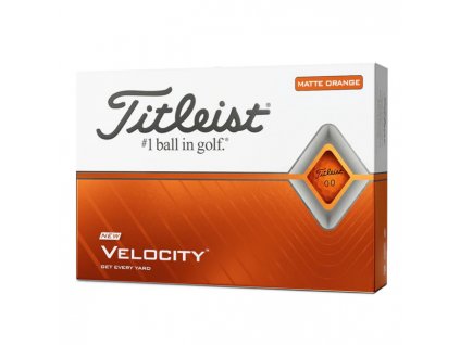 TITLEIST Velocity golfové míčky matné oranžové