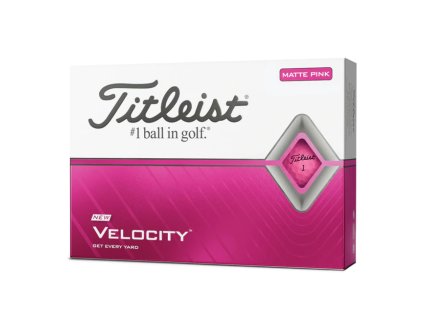 TITLEIST Velocity golfové míčky růžové-dozen