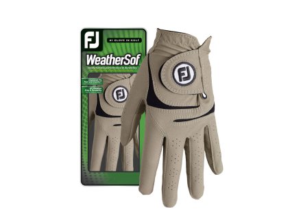 FOOTJOY WeatherSof dámská golfová rukavice na levou ruku béžová