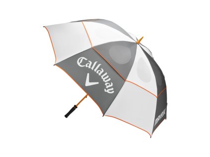 CALLAWAY Mavrik deštník double canopy 68" bílo-šedo-oranžový
