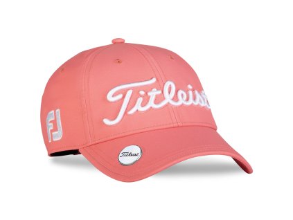 2020 Women's Tour Performance Ball Marker Trend Coral White Front Right TH20AWBMT P06
