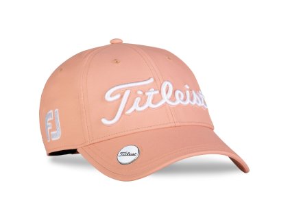 2020 Women's Tour Performance Ball Marker Trend Cantaloupe White Front Right TH20AWBMT P06