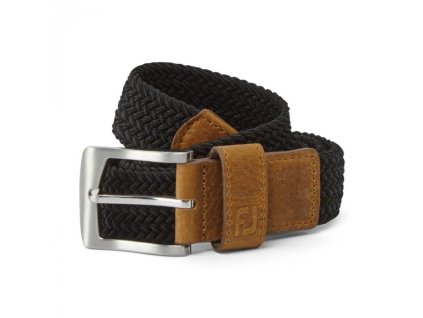 69431 FootJoy braided pánský pásek černý