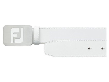 FOOTJOY White pánský pásek kožený bílý