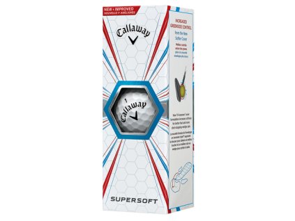 CALLAWAY golfové míčky Supersoft 17 (3 ks)