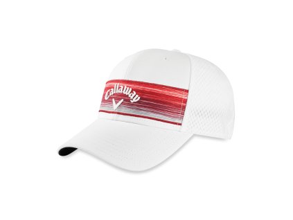 5220151 HW CG STRIPE MESH ADJ WHITE WHITE RED LEFT 20