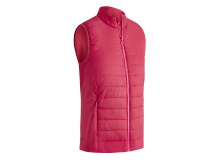 CALLAWAY Lightweight Quilted dámská golfová vesta růžová zepředu