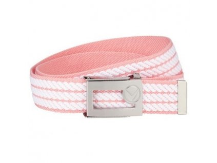 CALLAWAY dámský pásek Webbed Belt růžovo-bílý