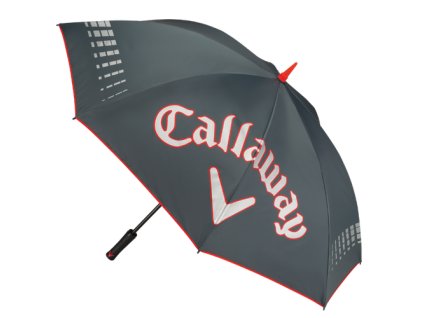 CALLAWAY deštník UV64" Single Canopy šedo-červený bez obalu