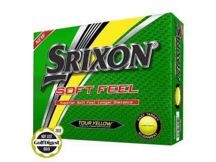 SRIXON Soft FeeL 11 golfové míčky žluté (12 ks)