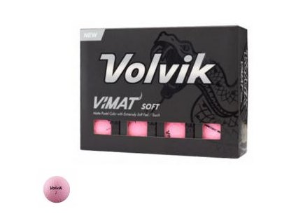VOLVIK Vimat Soft golfové míčky růžové (12 ks)