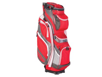 CALLAWAY Org 14L cart bag na vozík červeno-šedo-bílý + Kartáček na čištění holí